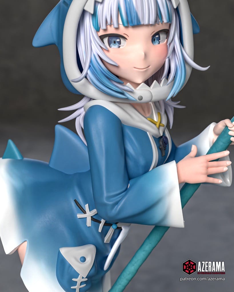 P站图纸印象馆 Azerama vtuber 噶呜·古拉 Azerama vtuber 噶呜·古拉