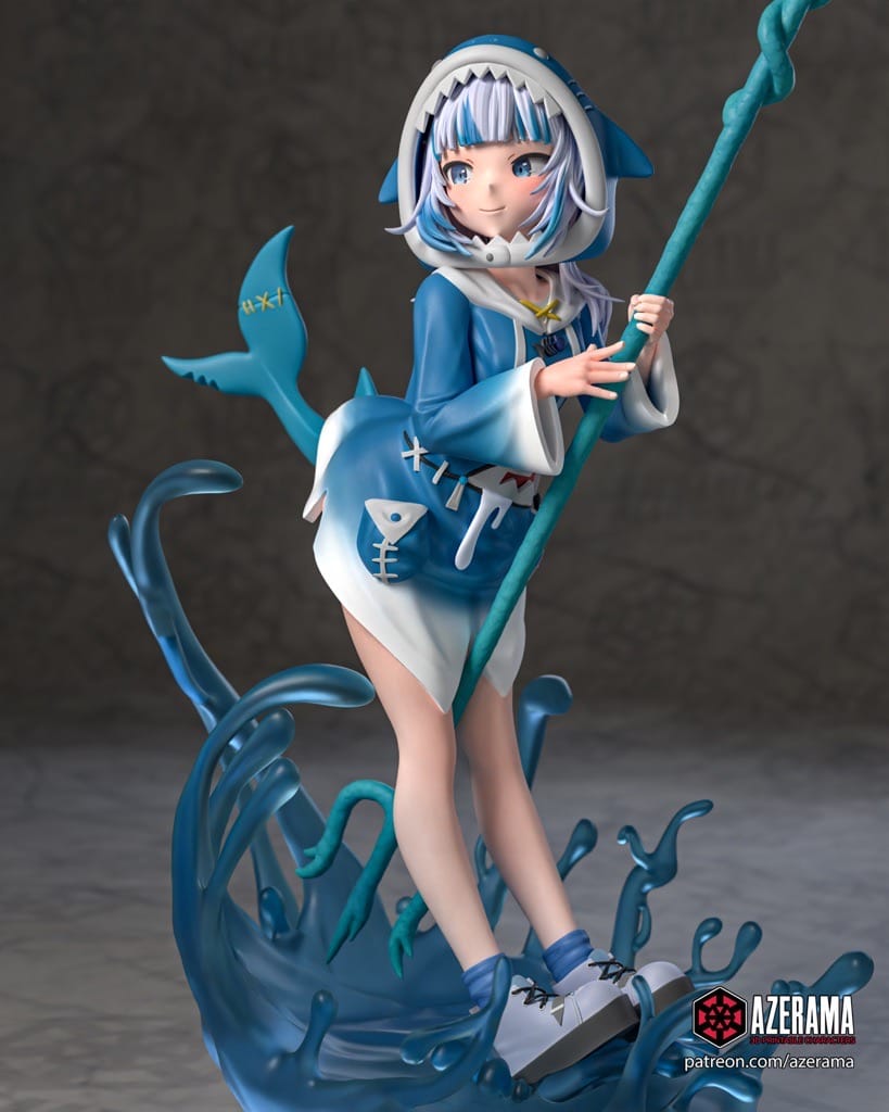 P站图纸印象馆 Azerama vtuber 噶呜·古拉 Azerama vtuber 噶呜·古拉