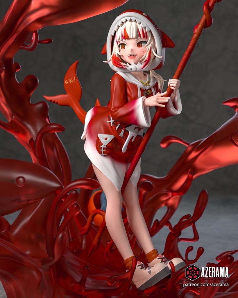 P站图纸印象馆 Azerama vtuber 噶呜·古拉 Azerama vtuber 噶呜·古拉