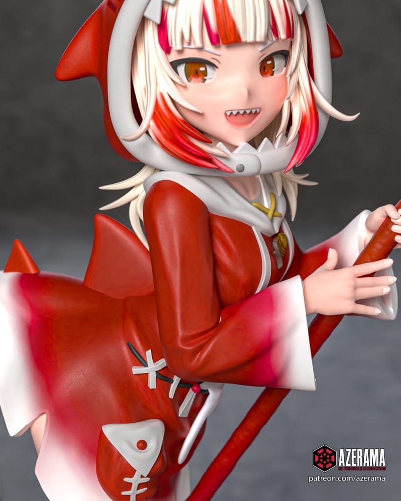 P站图纸印象馆 Azerama vtuber 噶呜·古拉 Azerama vtuber 噶呜·古拉