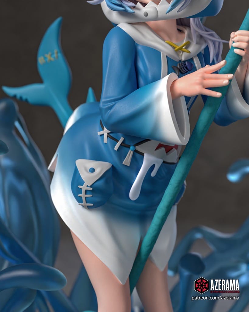 P站图纸印象馆 Azerama vtuber 噶呜·古拉 Azerama vtuber 噶呜·古拉