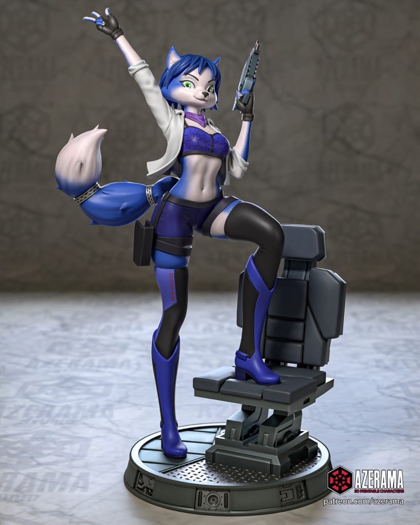 P站图纸印象馆 Azerama 星际火狐 蓝狐krystal Azerama 星际火狐 蓝狐krystal