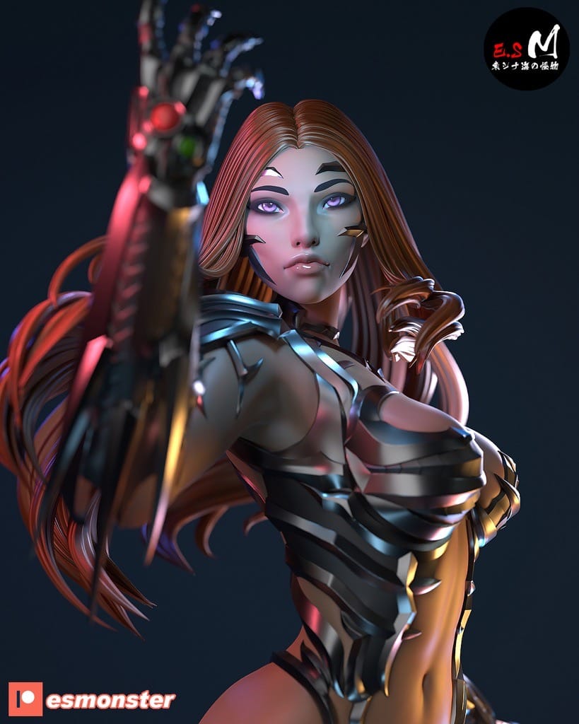 P站图纸印象馆 ESMonster 魔女之刃 萨拉·佩珍妮 ESMonster 魔女之刃 萨拉·佩珍妮