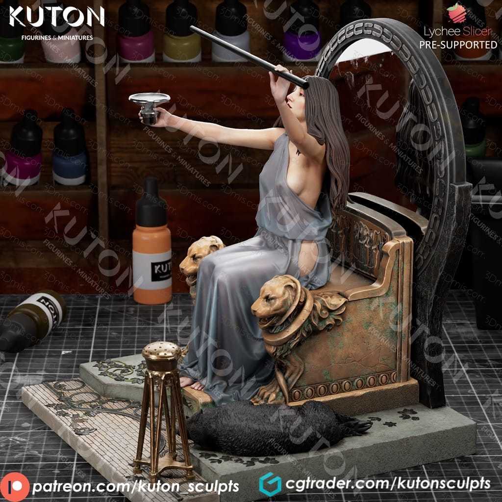 KUTON 世界名画 瑟茜把杯子递给尤利西斯