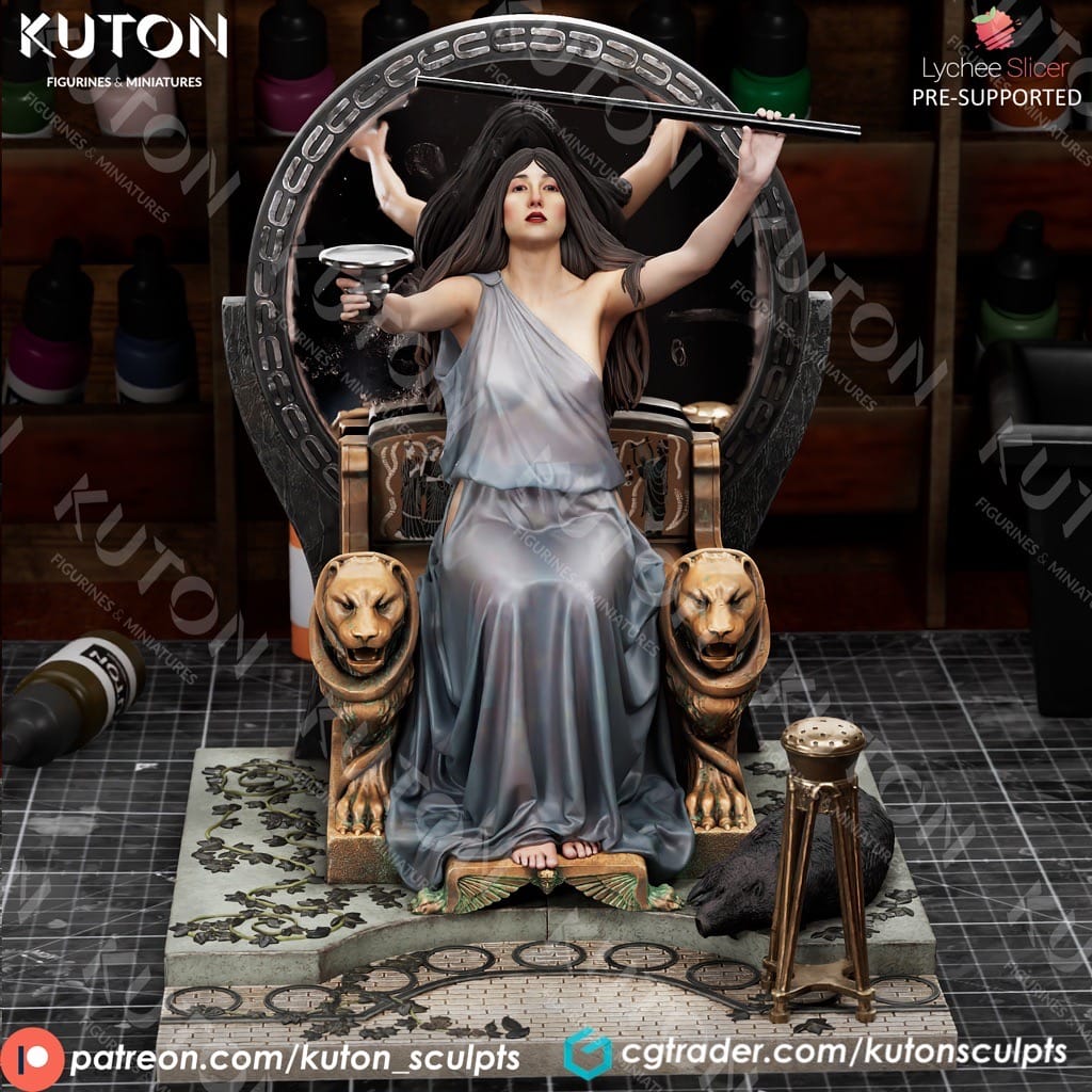 P站图纸印象馆 KUTON 世界名画 瑟茜把杯子递给尤利西斯 KUTON 世界名画 瑟茜把杯子递给尤利西斯