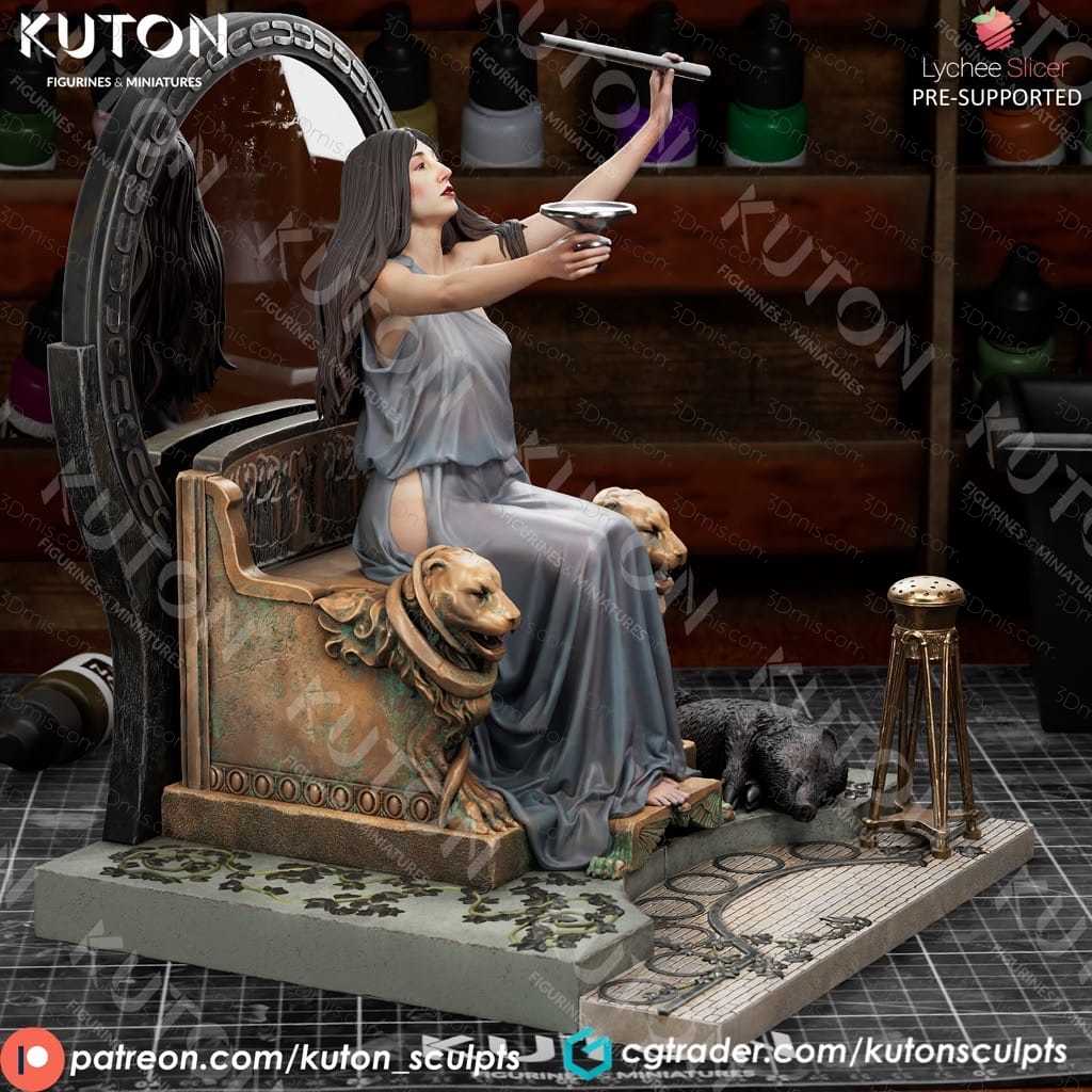 KUTON 世界名画 瑟茜把杯子递给尤利西斯