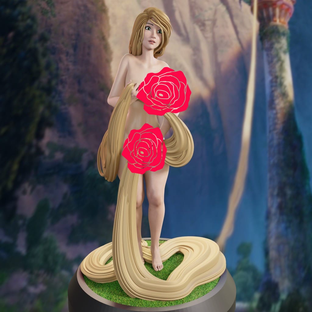 P站图纸印象馆 QB Works 长发公主 乐佩公主 QB Works 长发公主 乐佩公主