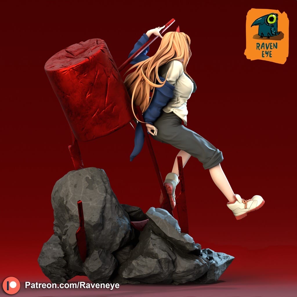 P站图纸印象馆 Raven Eye 链锯人 帕瓦 Raven Eye 链锯人 帕瓦