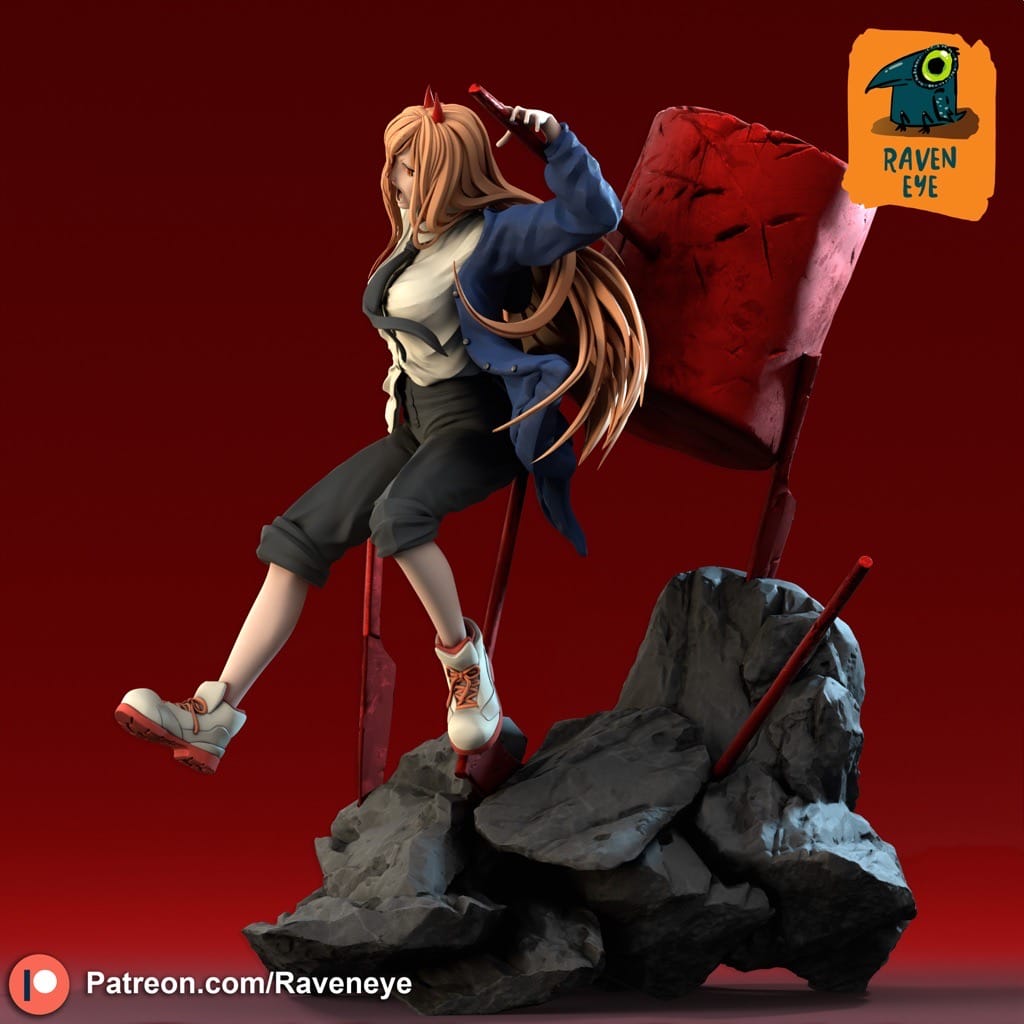 P站图纸印象馆 Raven Eye 链锯人 帕瓦 Raven Eye 链锯人 帕瓦