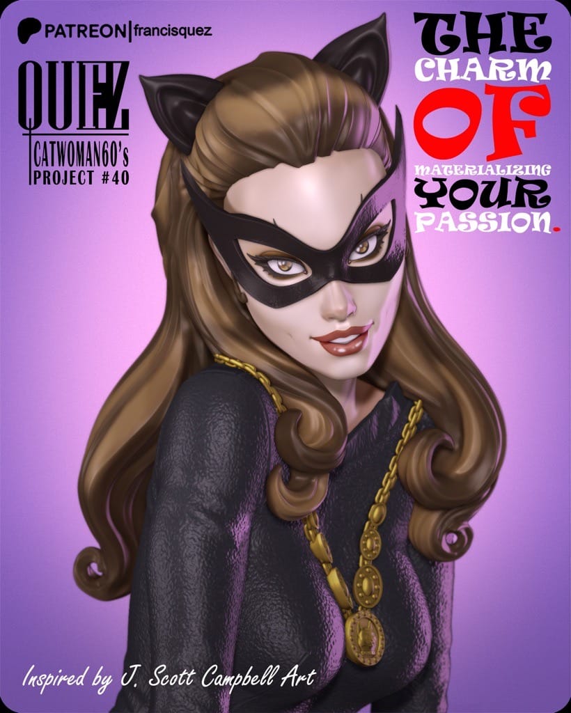 P站图纸印象馆 Francis Quez DC漫画 猫女 Francis Quez DC漫画 猫女