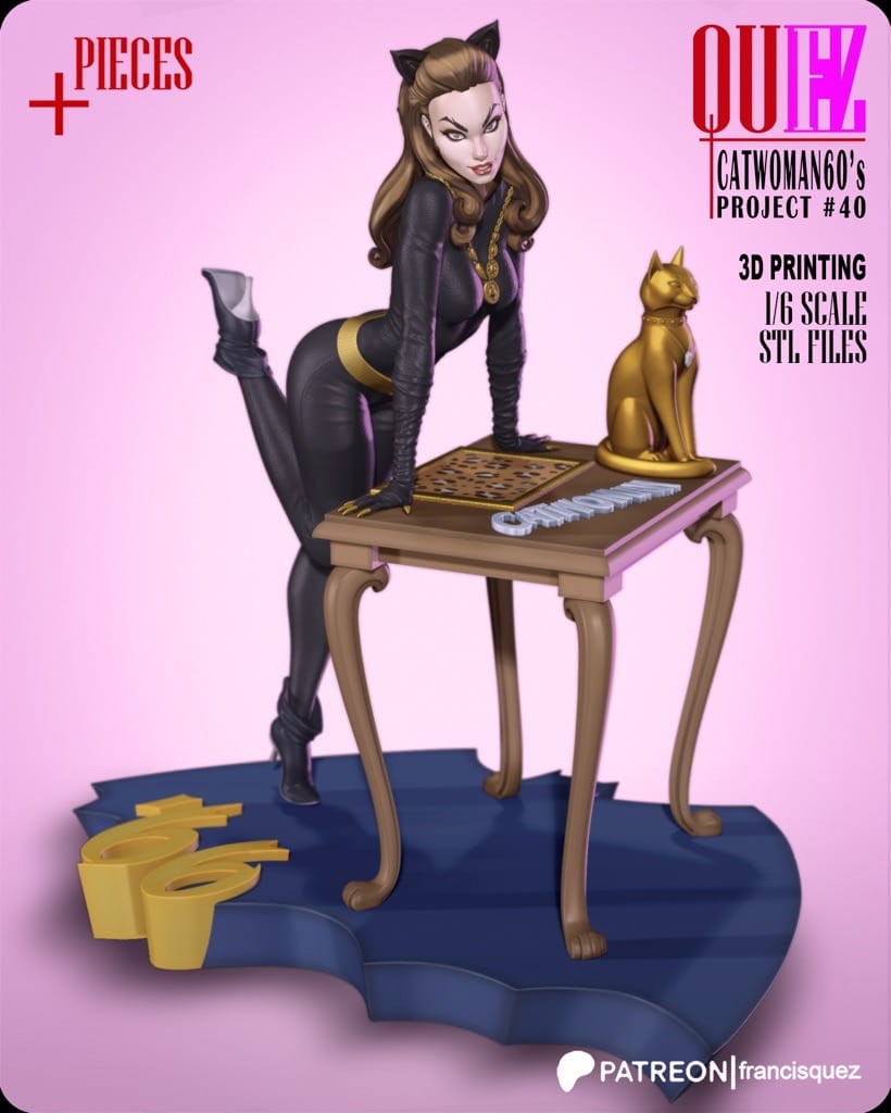 P站图纸印象馆 Francis Quez DC漫画 猫女 Francis Quez DC漫画 猫女