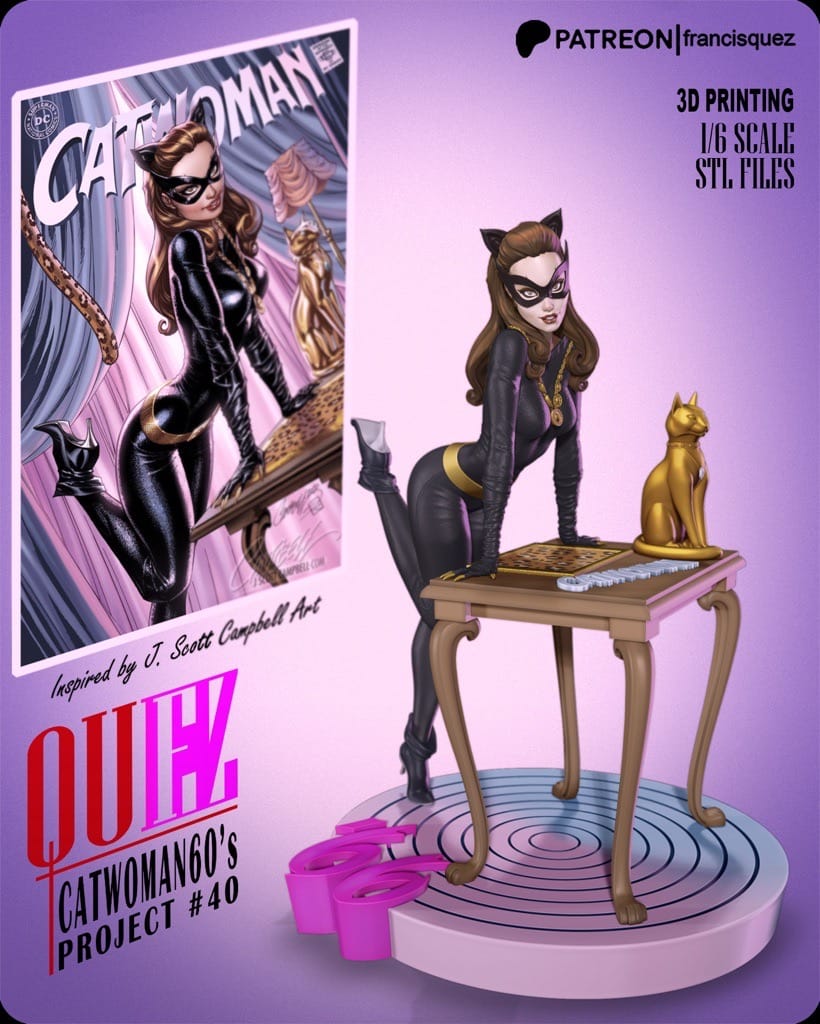 P站图纸印象馆 Francis Quez DC漫画 猫女 Francis Quez DC漫画 猫女