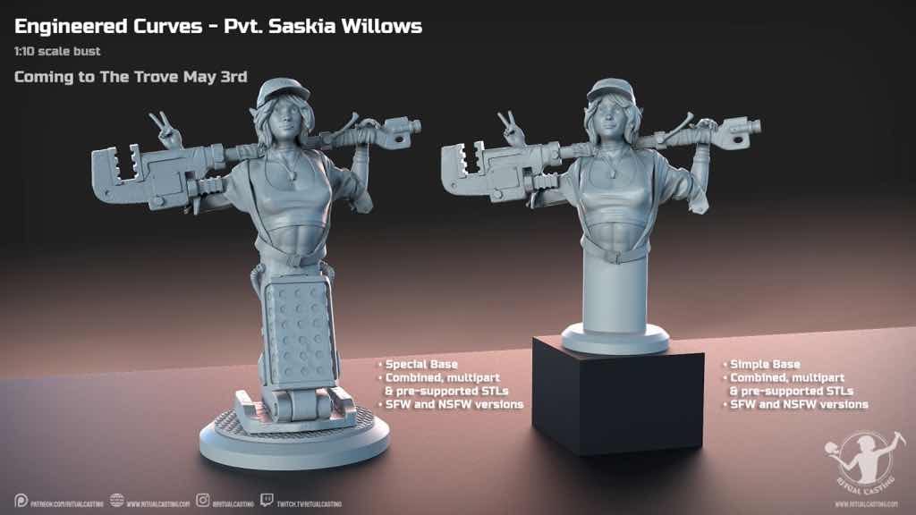 P站图纸印象馆 Ritual Casting 列兵萨斯基亚·威洛斯 Ritual Casting 列兵萨斯基亚·威洛斯