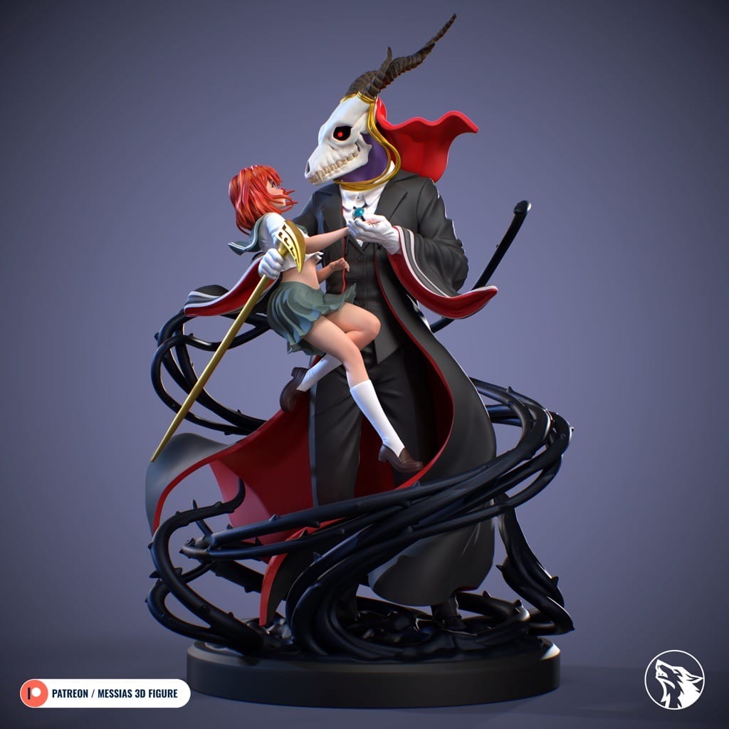 P站图纸印象馆 Messias 3D 魔法使的新娘 艾利亚斯和羽鸟智世 Messias 3D 魔法使的新娘 艾利亚斯和羽鸟智世