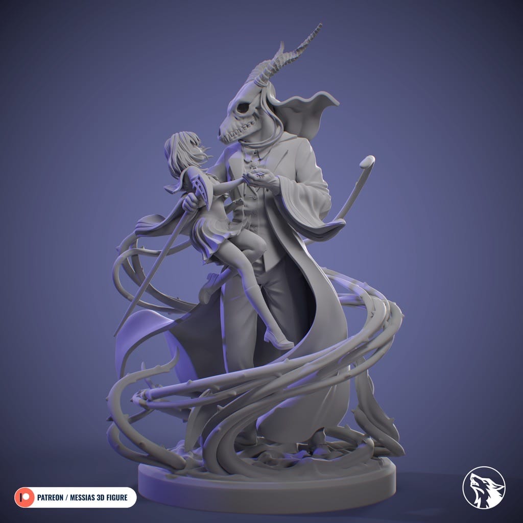 P站图纸印象馆 Messias 3D 魔法使的新娘 艾利亚斯和羽鸟智世 Messias 3D 魔法使的新娘 艾利亚斯和羽鸟智世