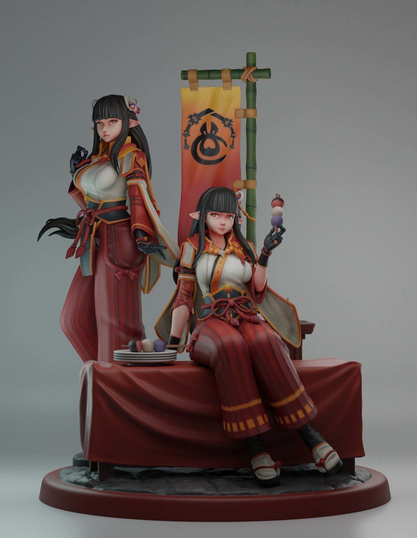 P站图纸印象馆 Rubim 怪物猎人 双子姐妹Minoto和Hinoa Rubim 怪物猎人 双子姐妹Minoto和Hinoa