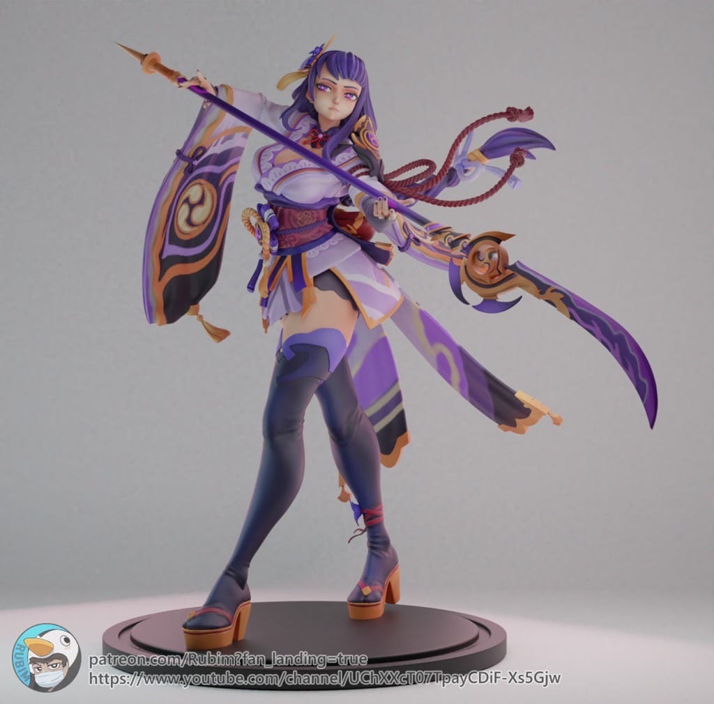 P站图纸印象馆 Rubim 原神 雷电将军 Rubim 原神 雷电将军