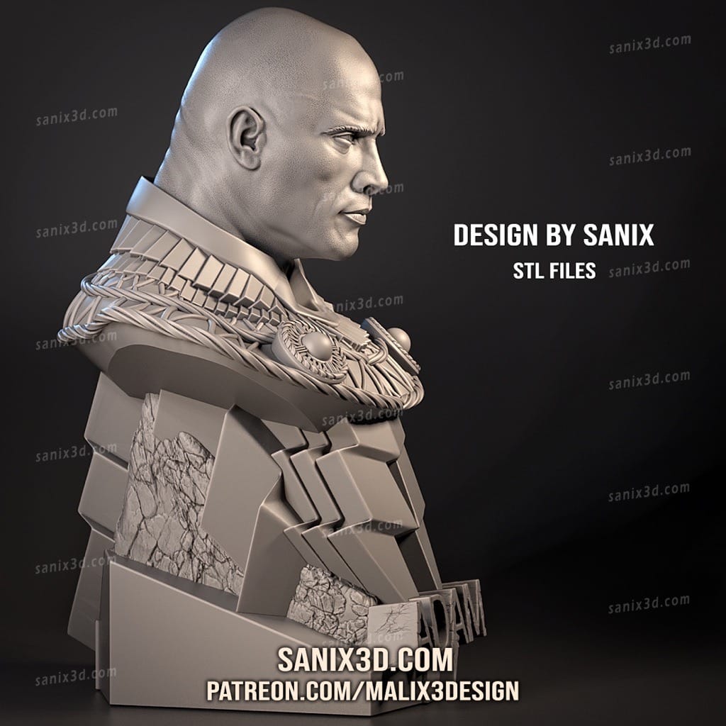 P站图纸印象馆 Sanix3d DC漫画 黑亚当 Sanix3d DC漫画 黑亚当