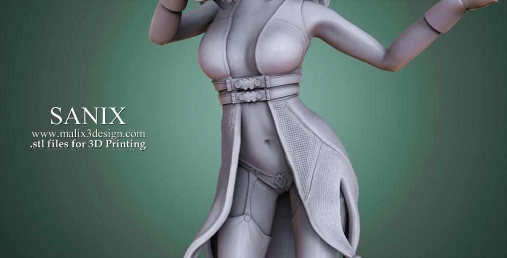 P站图纸印象馆 Sanix3d DC漫画 哈莉·奎茵 Sanix3d DC漫画 哈莉·奎茵