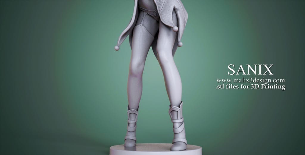 P站图纸印象馆 Sanix3d DC漫画 哈莉·奎茵 Sanix3d DC漫画 哈莉·奎茵