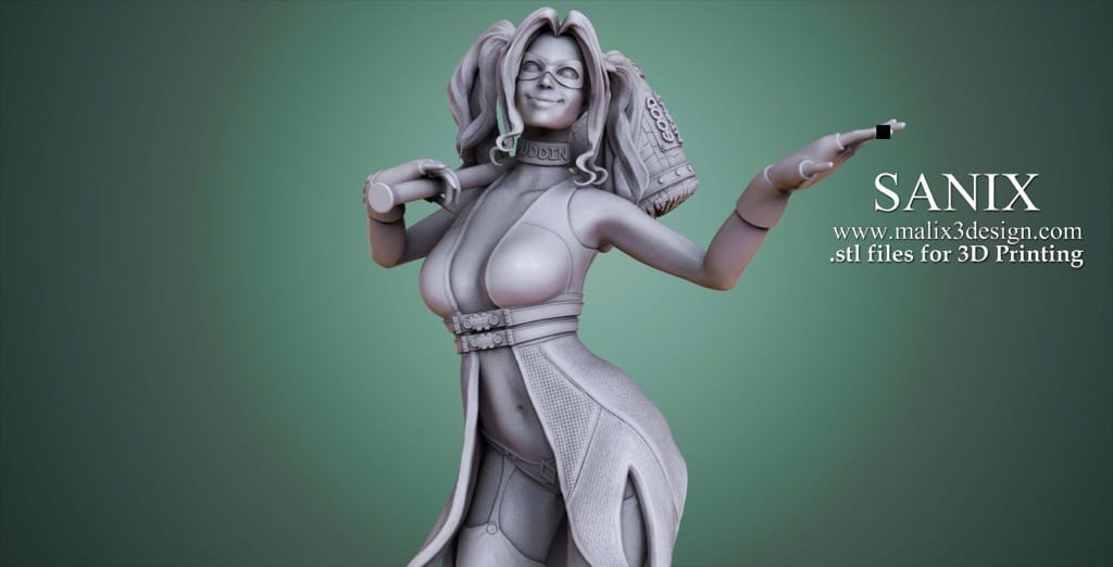 P站图纸印象馆 Sanix3d DC漫画 哈莉·奎茵 Sanix3d DC漫画 哈莉·奎茵