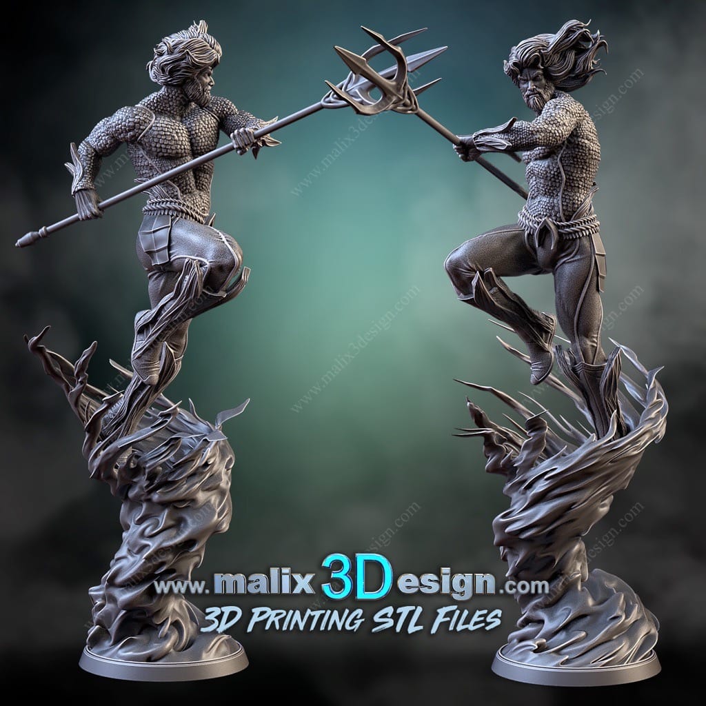 P站图纸印象馆 Sanix3d DC漫画 海王 Sanix3d DC漫画 海王