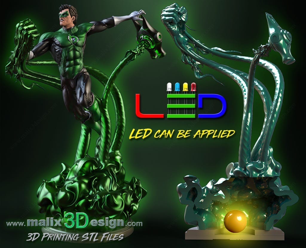 P站图纸印象馆 Sanix3d DC漫画 绿灯侠 Sanix3d DC漫画 绿灯侠