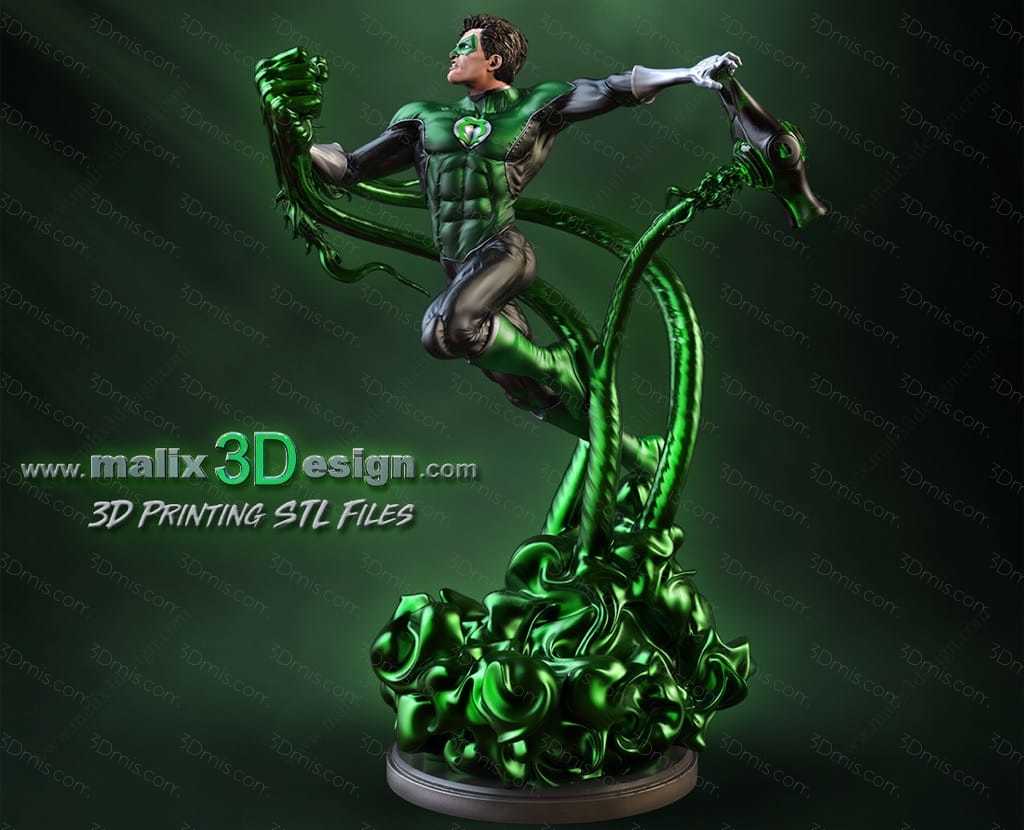 P站图纸印象馆 Sanix3d DC漫画 绿灯侠 Sanix3d DC漫画 绿灯侠