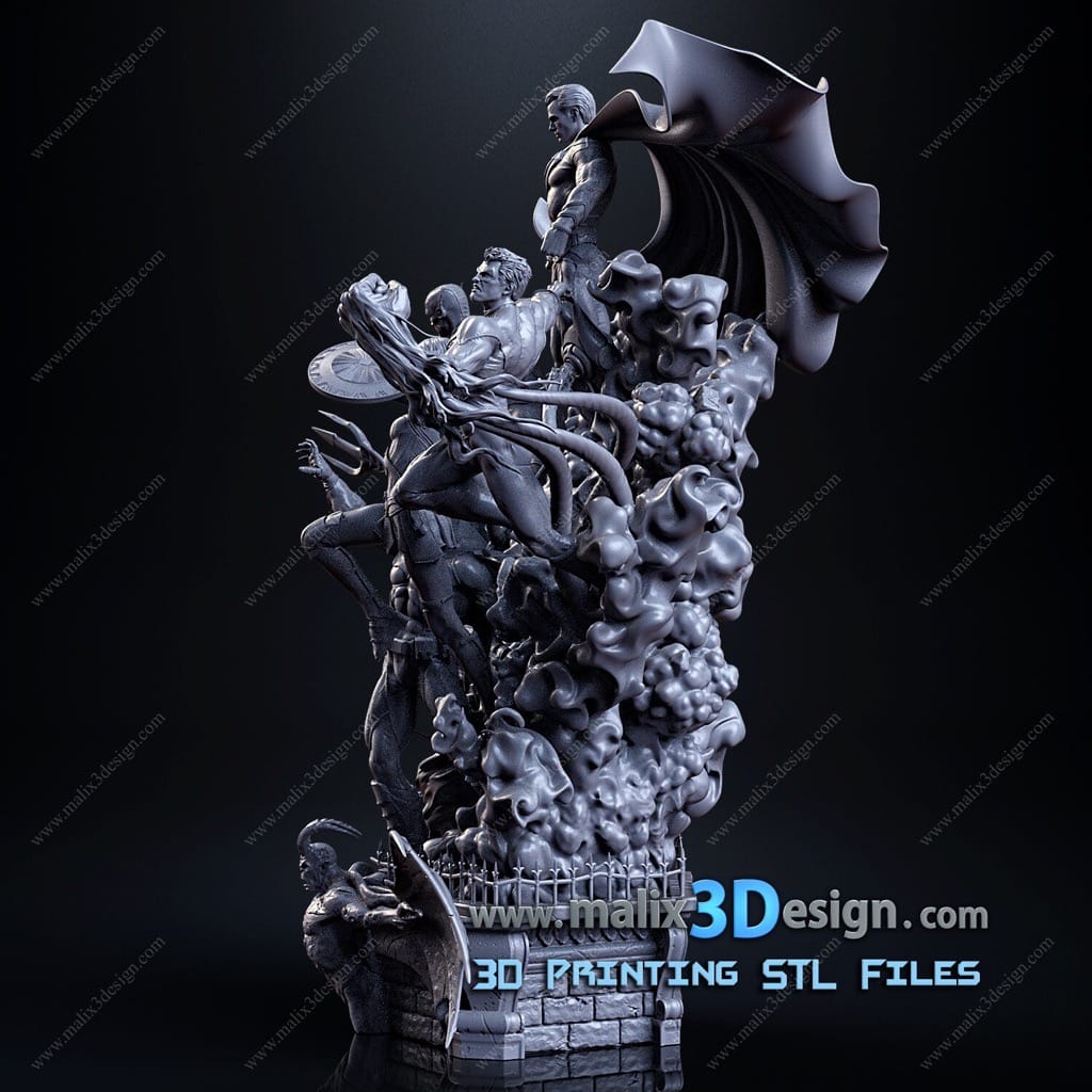 P站图纸印象馆 Sanix3d DC漫画 正义联盟 Sanix3d DC漫画 正义联盟