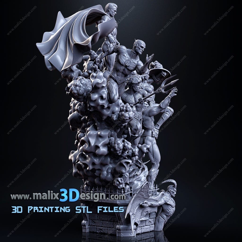 P站图纸印象馆 Sanix3d DC漫画 正义联盟 Sanix3d DC漫画 正义联盟