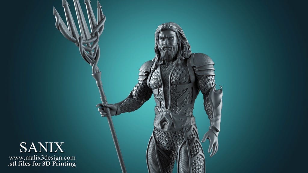 P站图纸印象馆 Sanix3d DC漫画 海王 Sanix3d DC漫画 海王