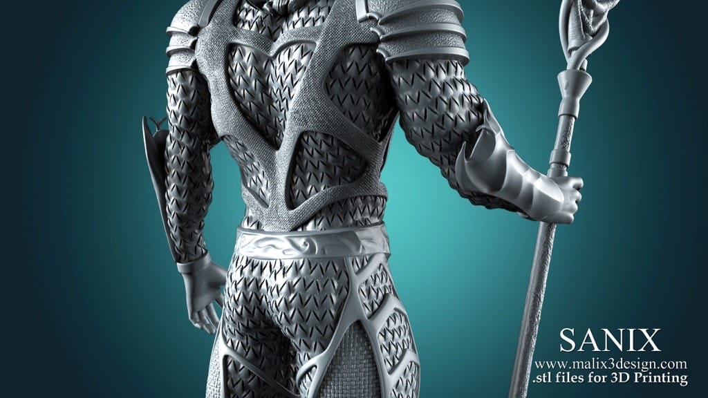 P站图纸印象馆 Sanix3d DC漫画 海王 Sanix3d DC漫画 海王