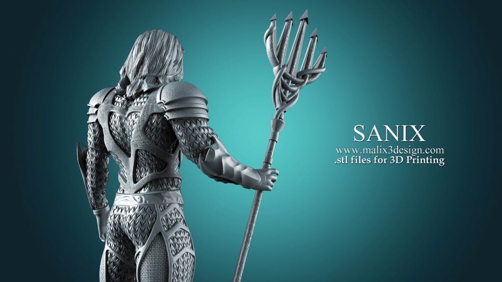 P站图纸印象馆 Sanix3d DC漫画 海王 Sanix3d DC漫画 海王