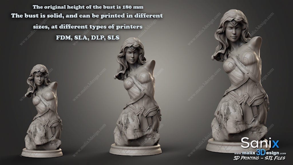 P站图纸印象馆 Sanix3d DC漫画 神奇女侠 Sanix3d DC漫画 神奇女侠