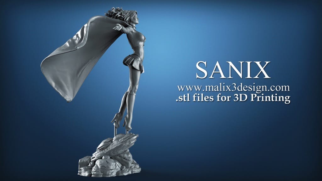 P站图纸印象馆 Sanix3d DC漫画 超级少女 Sanix3d DC漫画 超级少女