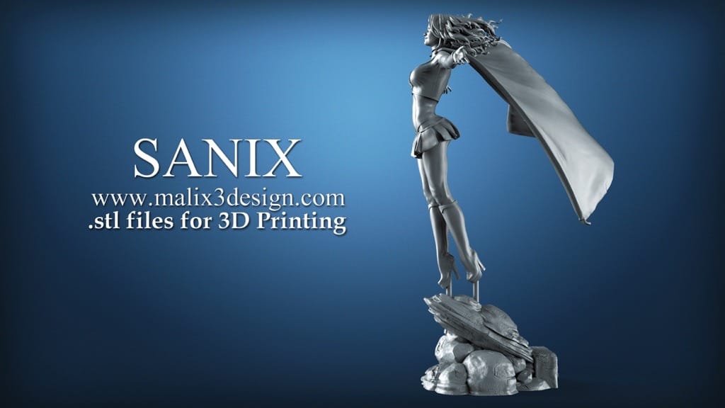 P站图纸印象馆 Sanix3d DC漫画 超级少女 Sanix3d DC漫画 超级少女