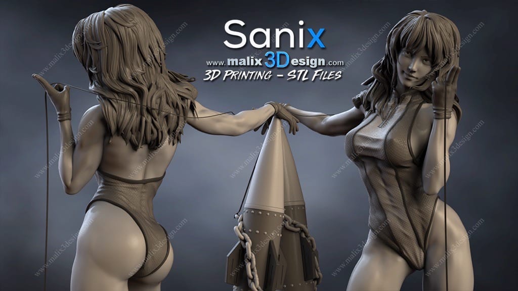 P站图纸印象馆 Sanix3d 漫威 女浩克 Sanix3d 漫威 女浩克