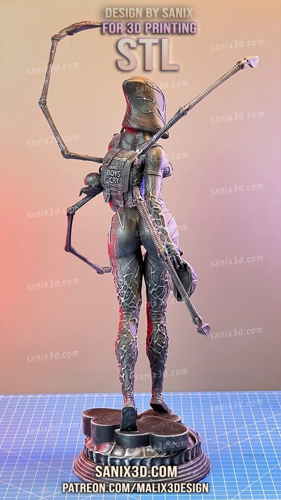 P站图纸印象馆 Sanix3d 漫威 蜘蛛格温 Sanix3d 漫威 蜘蛛格温