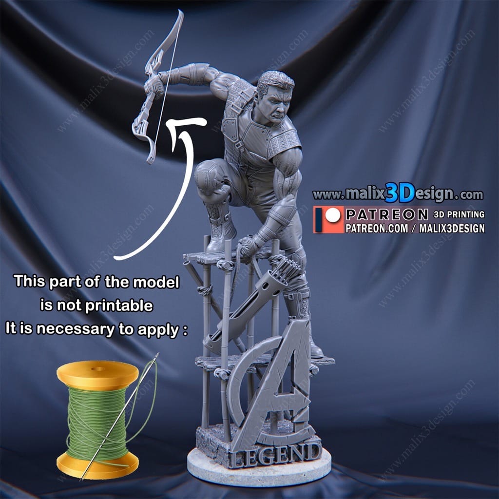 P站图纸印象馆 Sanix3d 漫威 鹰眼 Sanix3d 漫威 鹰眼