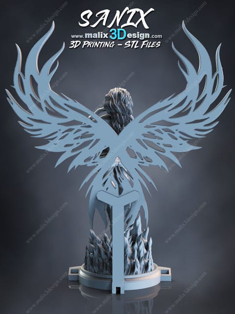 P站图纸印象馆 Sanix3d 漫威 凤凰女 Sanix3d 漫威 凤凰女