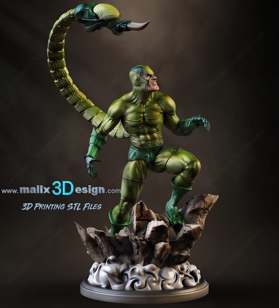 P站图纸印象馆 Sanix3d 漫威 蝎子 Sanix3d 漫威 蝎子