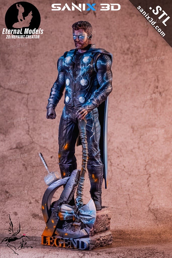 P站图纸印象馆 Sanix3d 漫威 雷神托尔 Sanix3d 漫威 雷神托尔