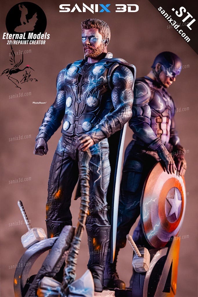 P站图纸印象馆 Sanix3d 漫威 雷神托尔 Sanix3d 漫威 雷神托尔