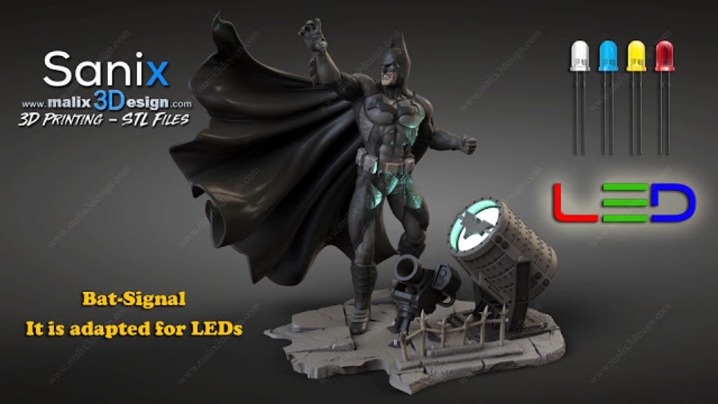 P站图纸印象馆 Sanix3d 漫威 蝙蝠侠和钢铁侠 Sanix3d 漫威 蝙蝠侠和钢铁侠