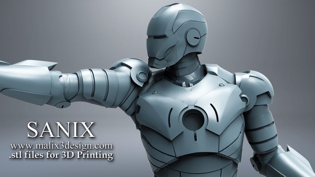 P站图纸印象馆 Sanix3d 漫威 钢铁侠 Sanix3d 漫威 钢铁侠