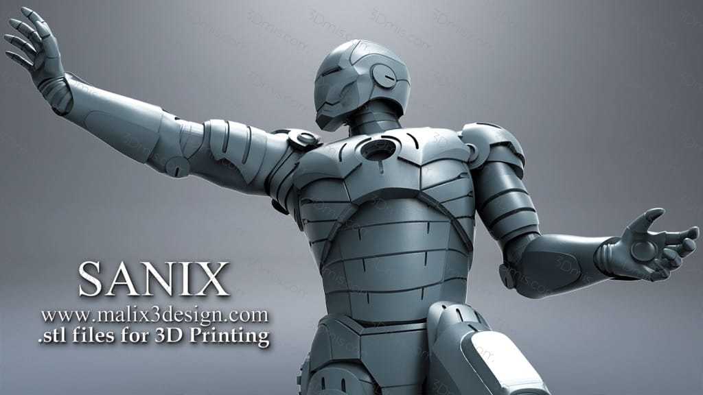 P站图纸印象馆 Sanix3d 漫威 钢铁侠 Sanix3d 漫威 钢铁侠