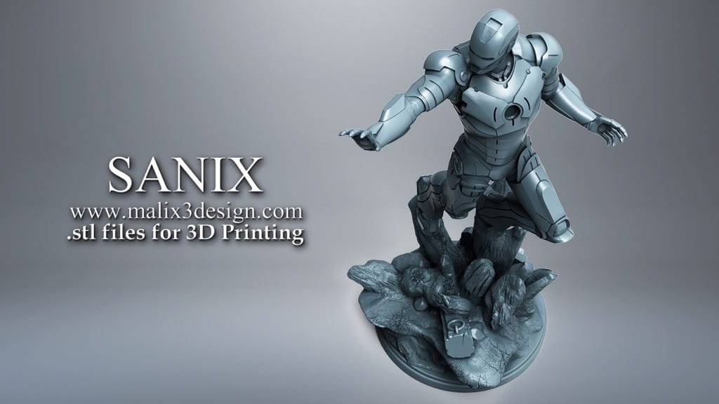 P站图纸印象馆 Sanix3d 漫威 钢铁侠 Sanix3d 漫威 钢铁侠