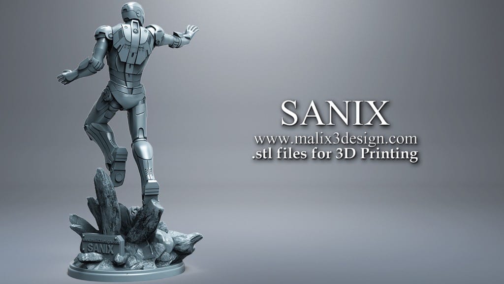 P站图纸印象馆 Sanix3d 漫威 钢铁侠 Sanix3d 漫威 钢铁侠