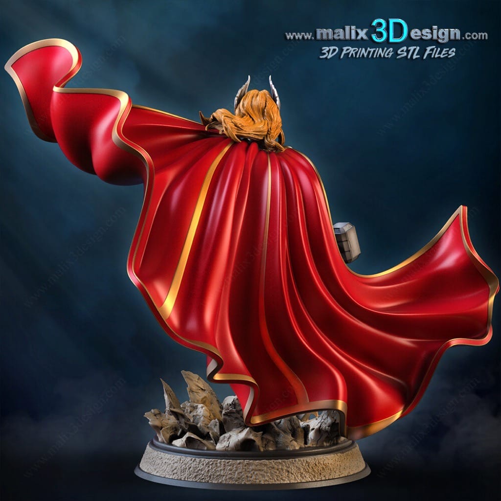 P站图纸印象馆 Sanix3d 漫威 女雷神 Sanix3d 漫威 女雷神