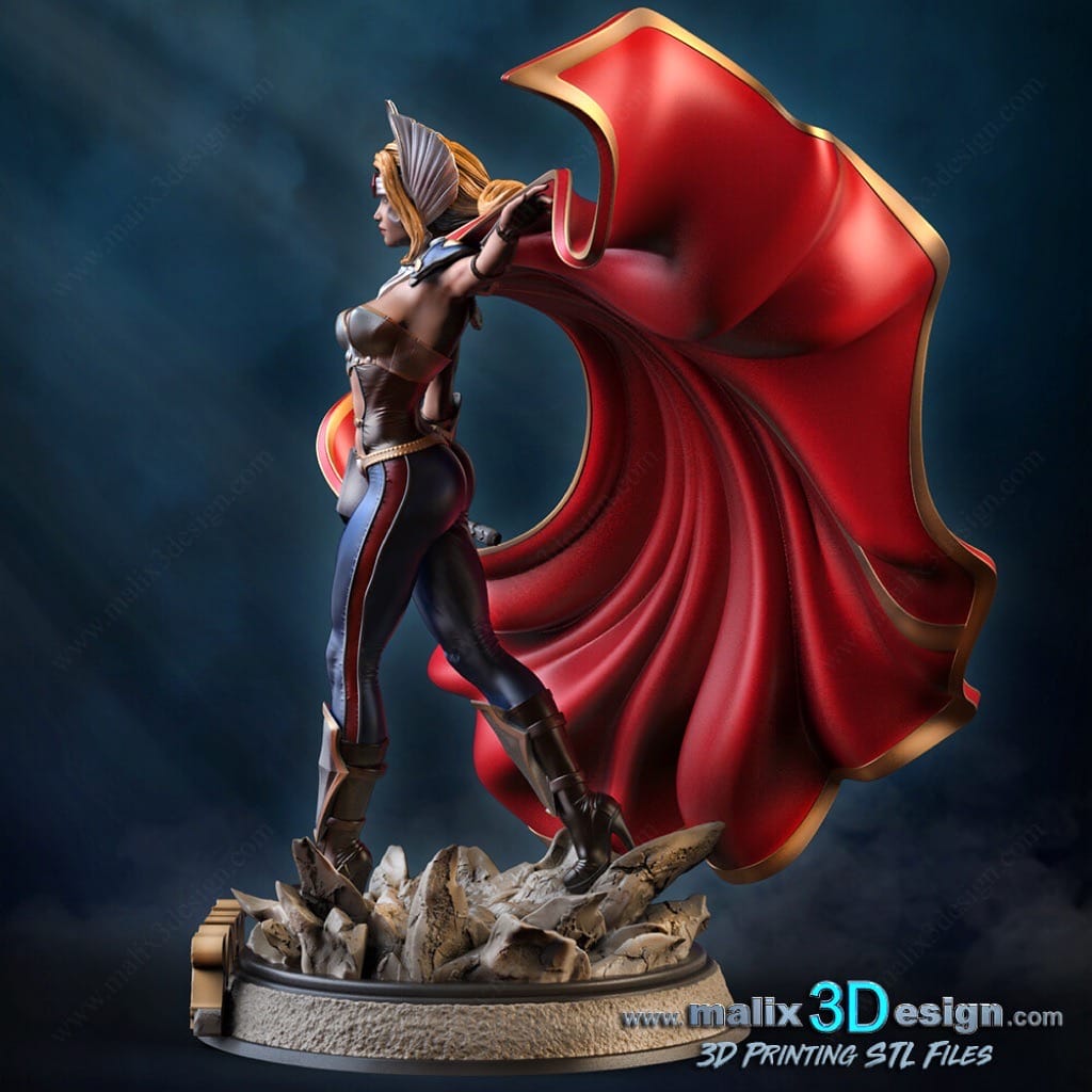 P站图纸印象馆 Sanix3d 漫威 女雷神 Sanix3d 漫威 女雷神